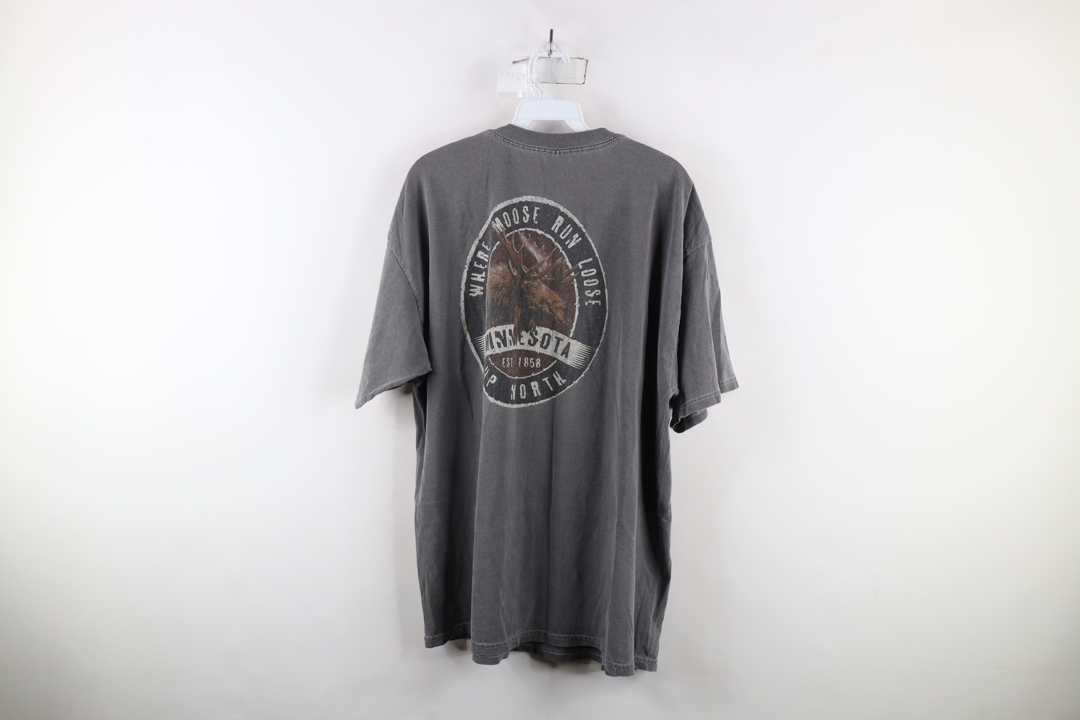 Vintage Vintage Streetwear Pigment Dye Minnesota Moose T-Shirt Size US XL / EU 56 / 4 - 9 Thumbnail