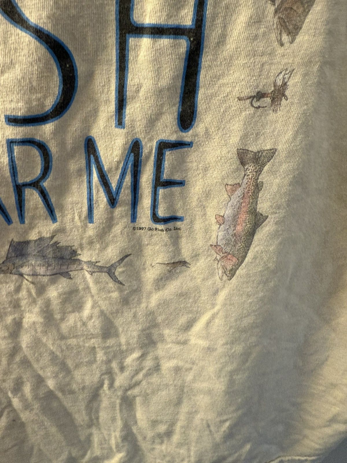 Vintage Vintage 90s Tultex “Women love me, Fish fear me” tee Size US XL / EU 56 / 4 - 2 Thumbnail