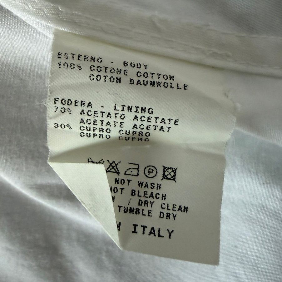 Etro Etro NWT Cotton White Trench Coat Size US XL / EU 56 / 4 - 4 Thumbnail