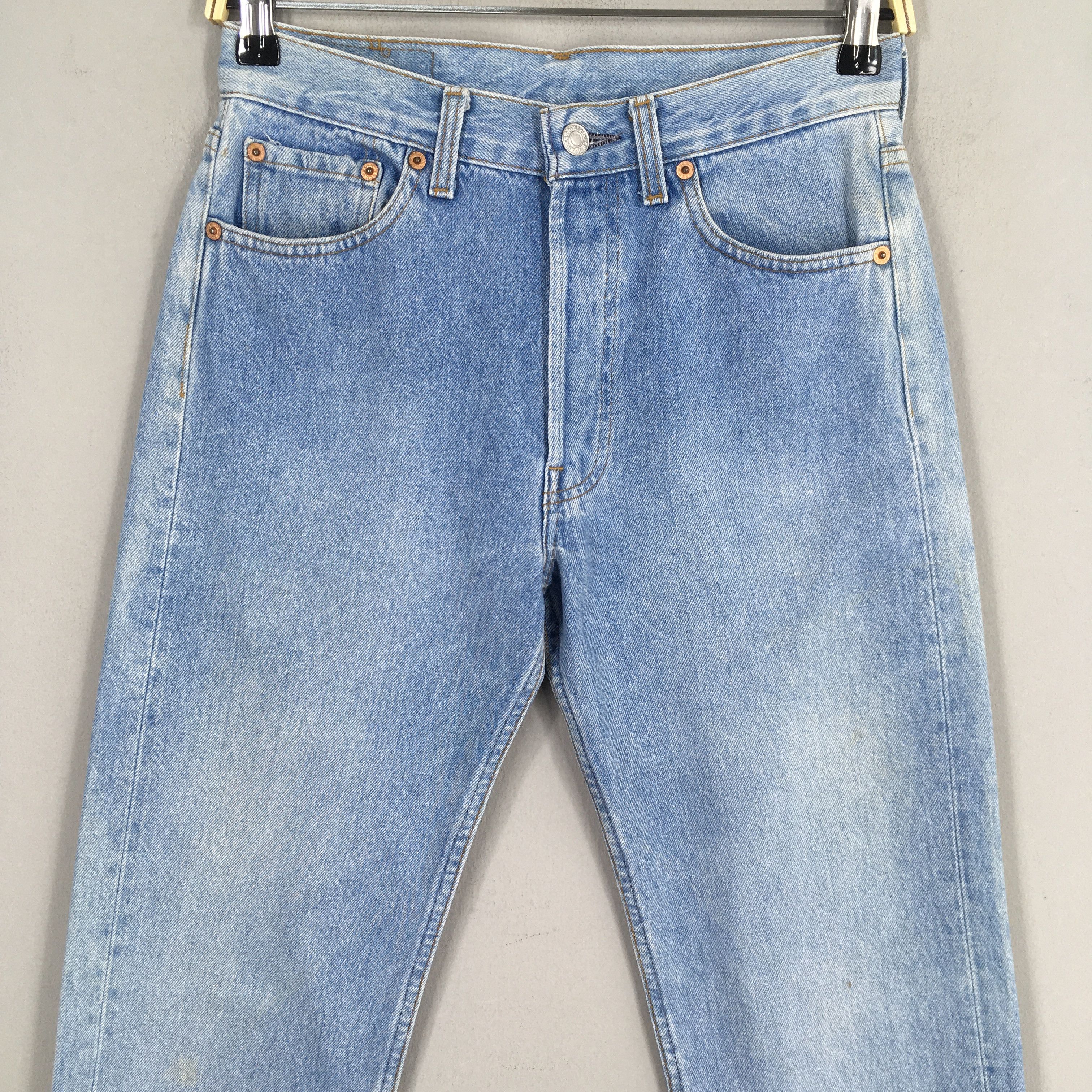 Levi's Size 27x31.5 Vintage 90s Levi's 501 Faded Blue Jeans S299 Size 27" / US 4 / IT 40 - 2 Thumbnail