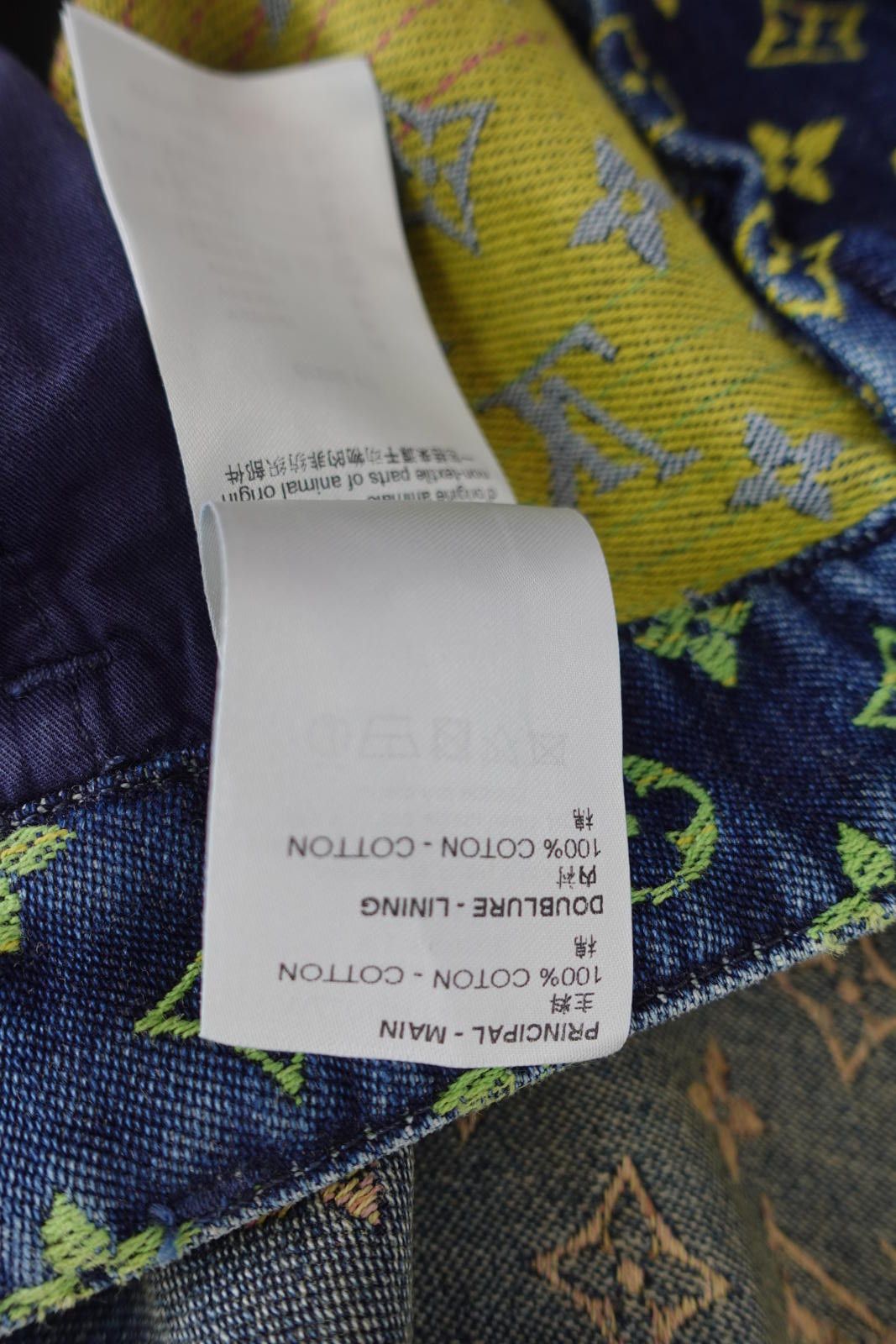 Louis Vuitton Louis Vuitton Rainbow Monogram Denim Shorts in Dark Wash Size US 34 / EU 50 - 9 Thumbnail
