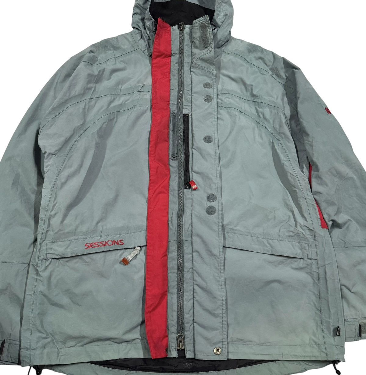 Sessions Vtg🔥90s Sessoins Ridge Goprcore Multipocket Snowboard Jacket Size US M / EU 48-50 / 2 - 13 Thumbnail