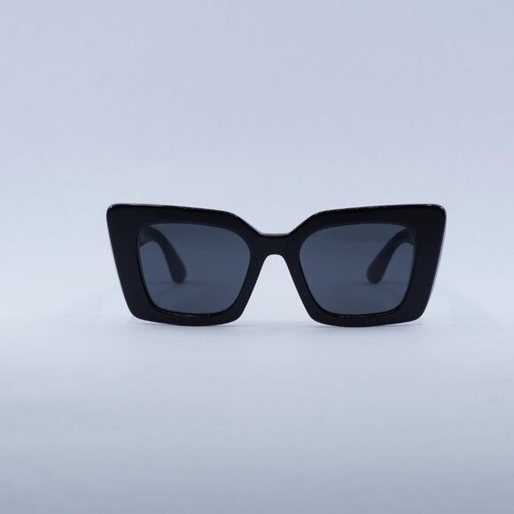 Burberry Burberry Daisy BE4344 300187 Sunglasses Black Cat Eye Frame Size ONE SIZE - 3 Thumbnail