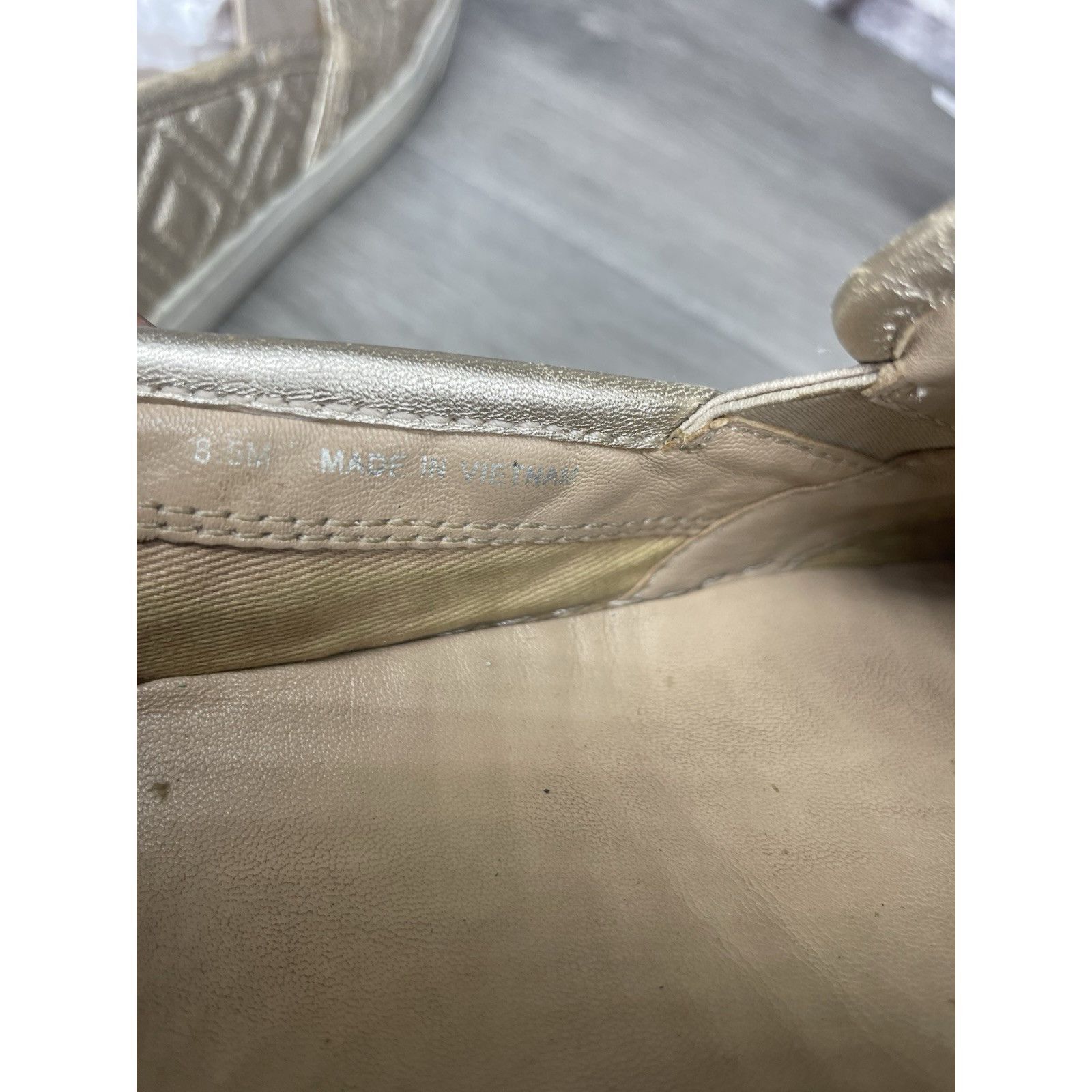 Tory Burch Tory Burch Jesse Quilted Tennis French Gold Leather Shoes Wo Size US 8.5 / IT 38.5 - 11 Thumbnail