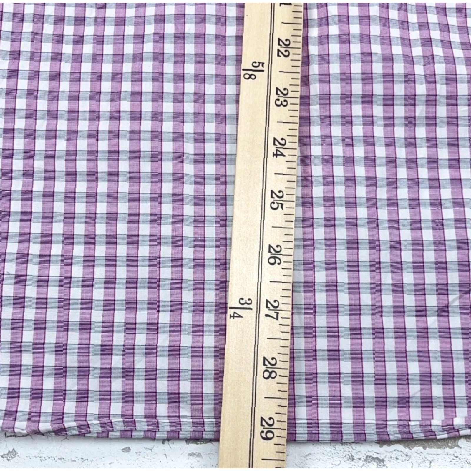 Charles Tyrwhitt Charles Tyrwhitt Shirt Men Medium Pink Slim Fit Button Up Dress Poplin Gingham Size 40R - 7 Thumbnail