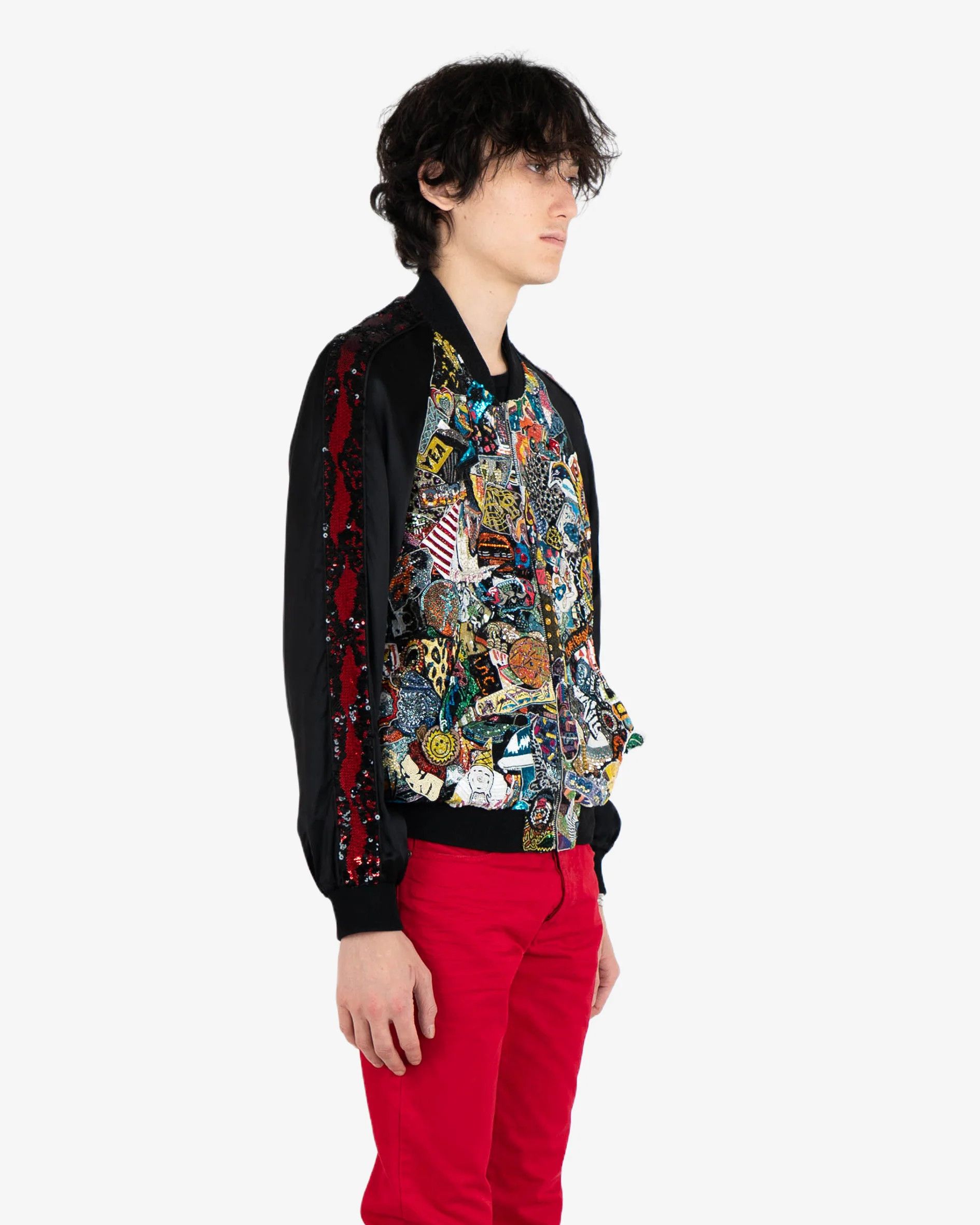 Saint Laurent Paris Sequin & Beads Souvenir Jacket (SS16) Size US M / EU 48-50 / 2 - 6 Thumbnail
