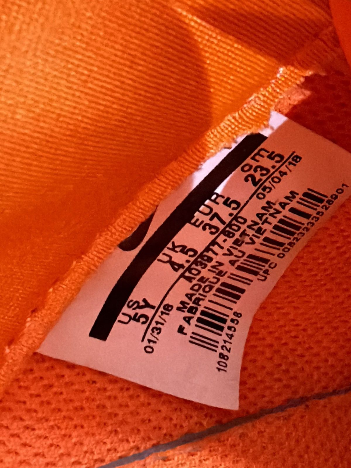 Nike Nike Air Force 1 Low Just Do It Pack Orange Size 5Y (2018) Size US 5 / EU 37 - 10 Thumbnail