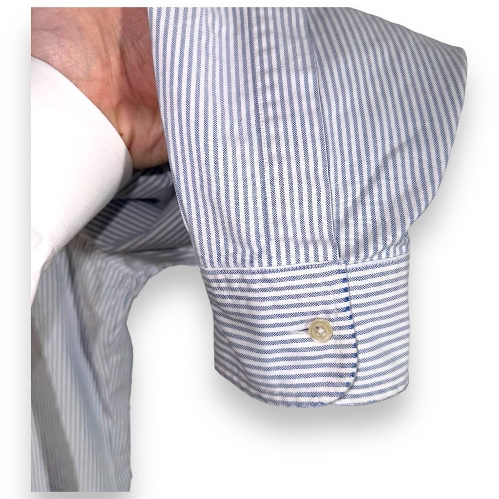 Brooks Brothers 80s Brooks Brothers Made in USA Purple & White Oxford Shirt XL Size US XL / EU 56 / 4 - 6 Thumbnail
