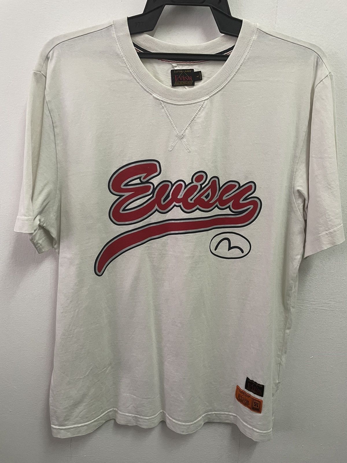 Japanese Brand Vintage Evisu Big Printed Logo Shirt Size US L / EU 52-54 / 3 - 1 Thumbnail
