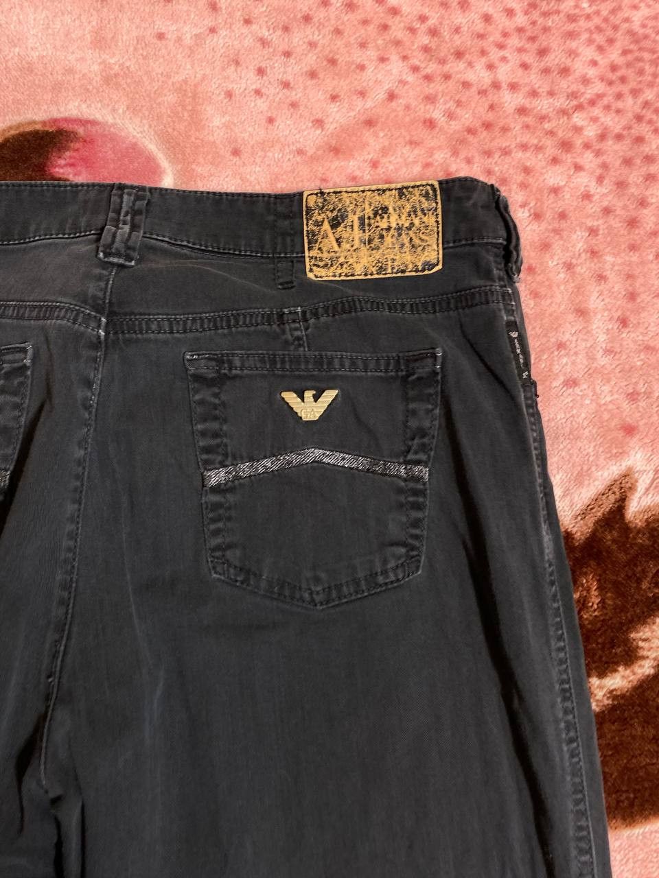 Armani × Vintage Vintage Armani Pocket Logo Baggy Jeans Y2K 32 Size US 30 / EU 46 - 13 Thumbnail