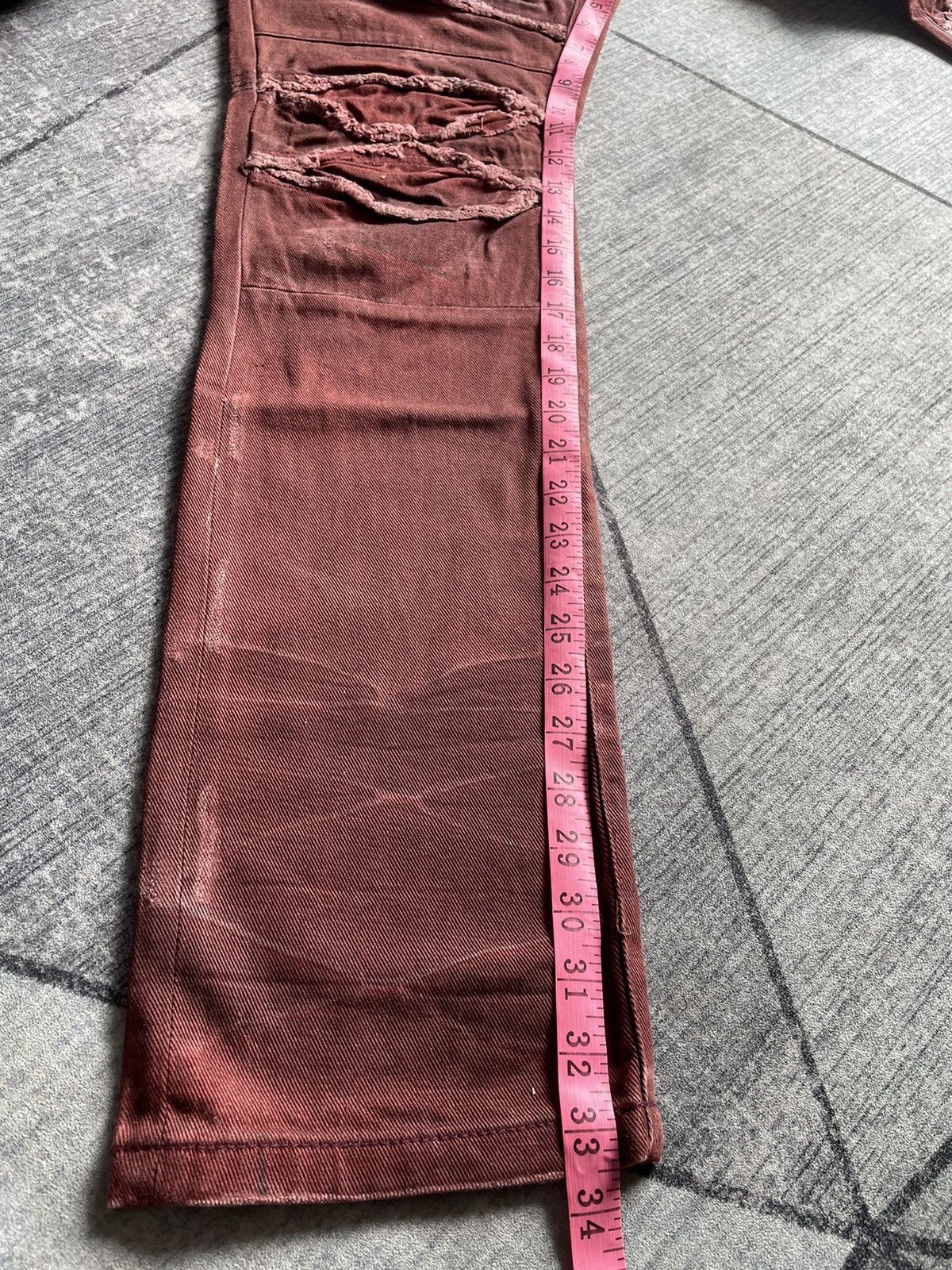 semanticdesign Vintage Semantic Design Distressed Denim Pants Size US 33 - 21 Thumbnail