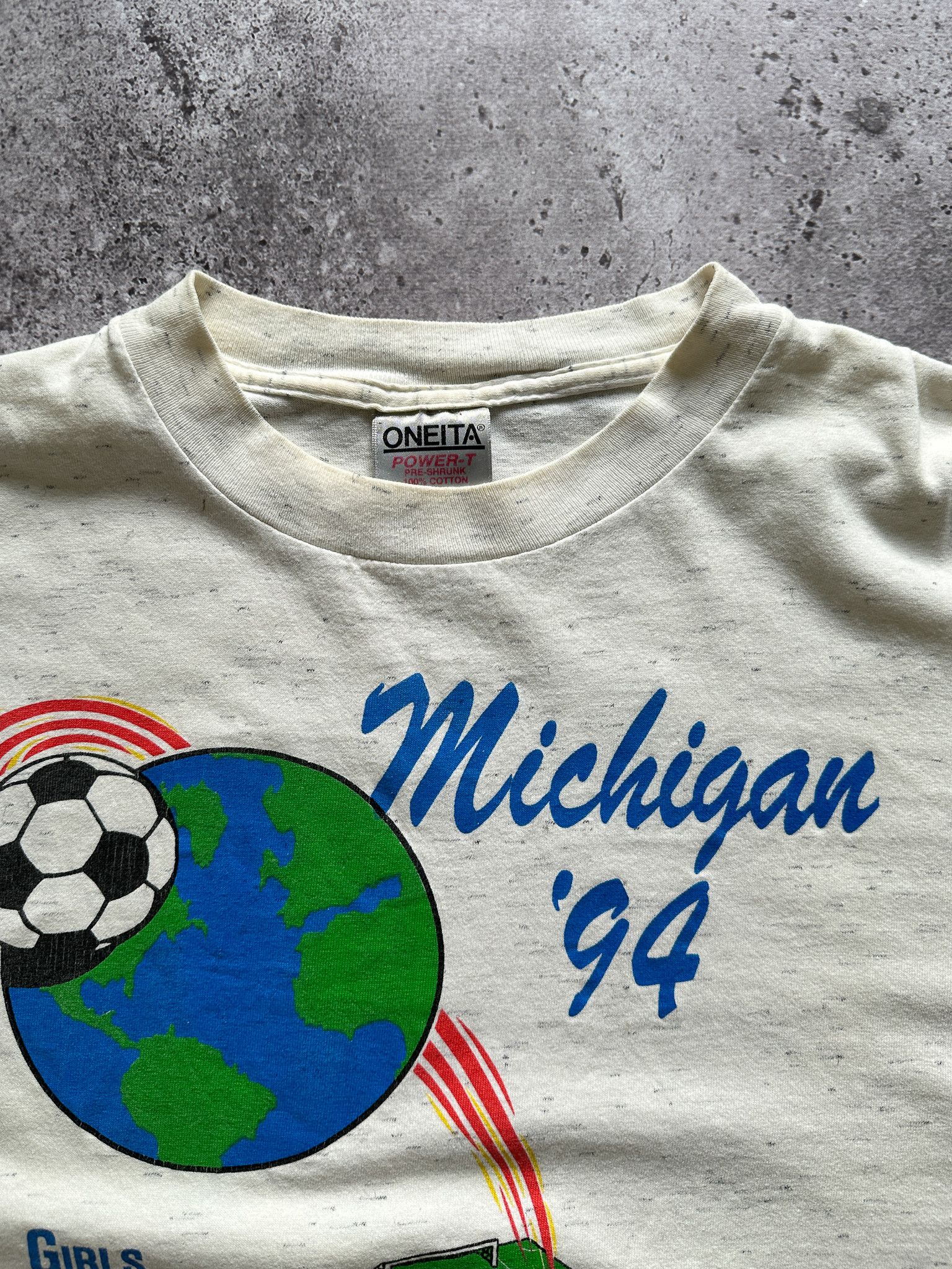 Vintage Vintage 1994 Michigan Soccer Tee Size US XL / EU 56 / 4 - 5 Thumbnail