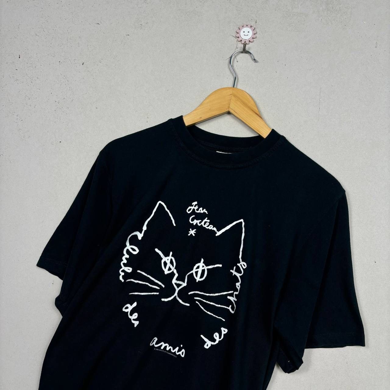 Art Comes First Vtg Jean Cocteau 1994 Art Tee Flammarion 4 Cat Shirt M Size US M / EU 48-50 / 2 - 3 Thumbnail