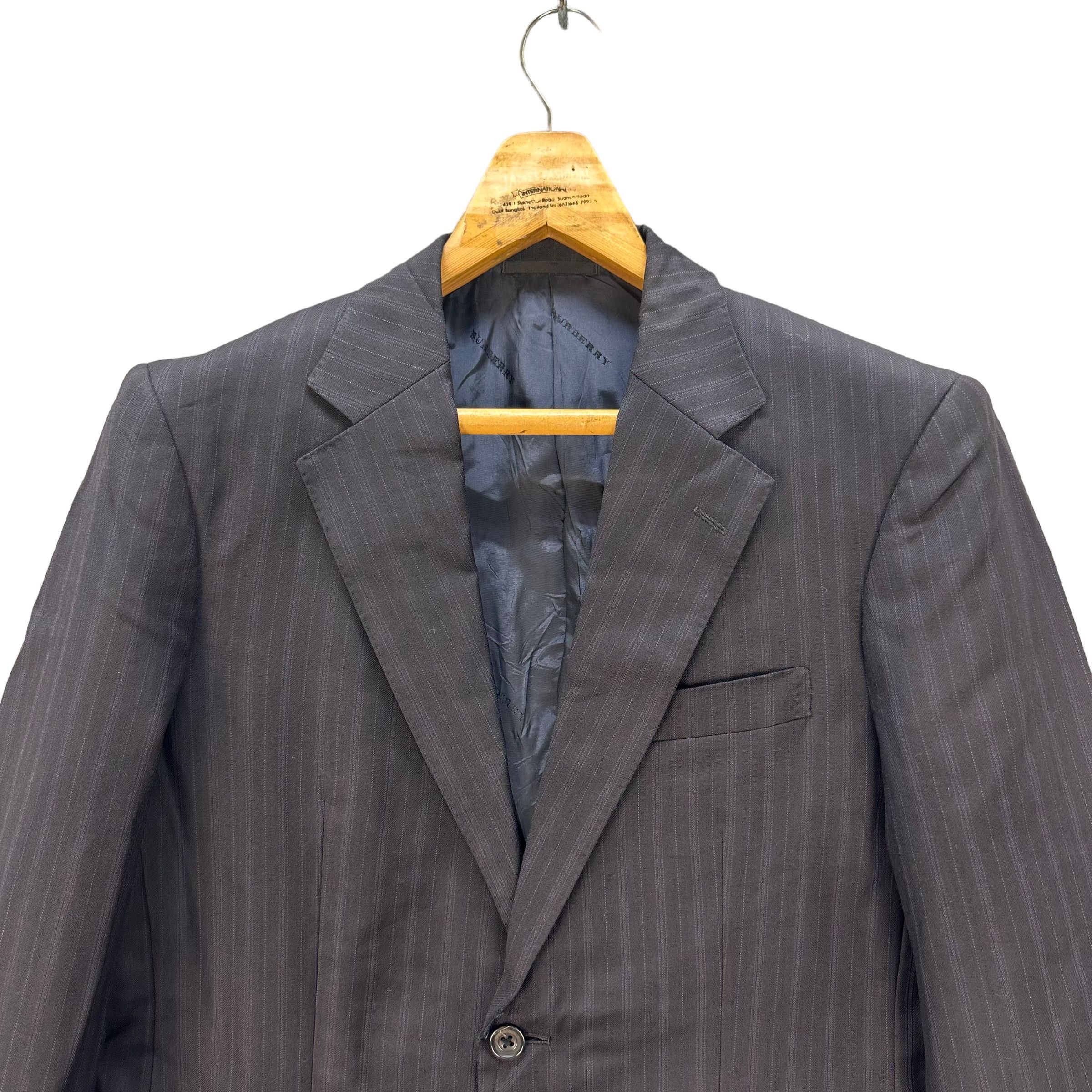 Burberry BURBERRY LONDON STRIPES SUIT JACKET / BLAZERS #8036-197 Size 42R - 2 Thumbnail