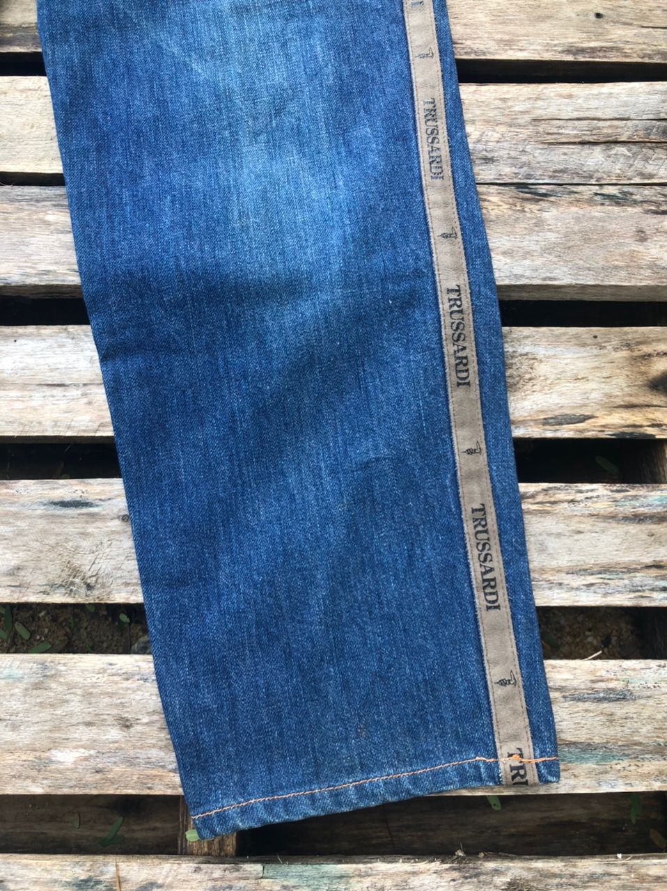 Trussardi × Vintage Vintage Trussardi Side-Tape Denim Jeans Size US 30 / EU 46 - 6 Thumbnail
