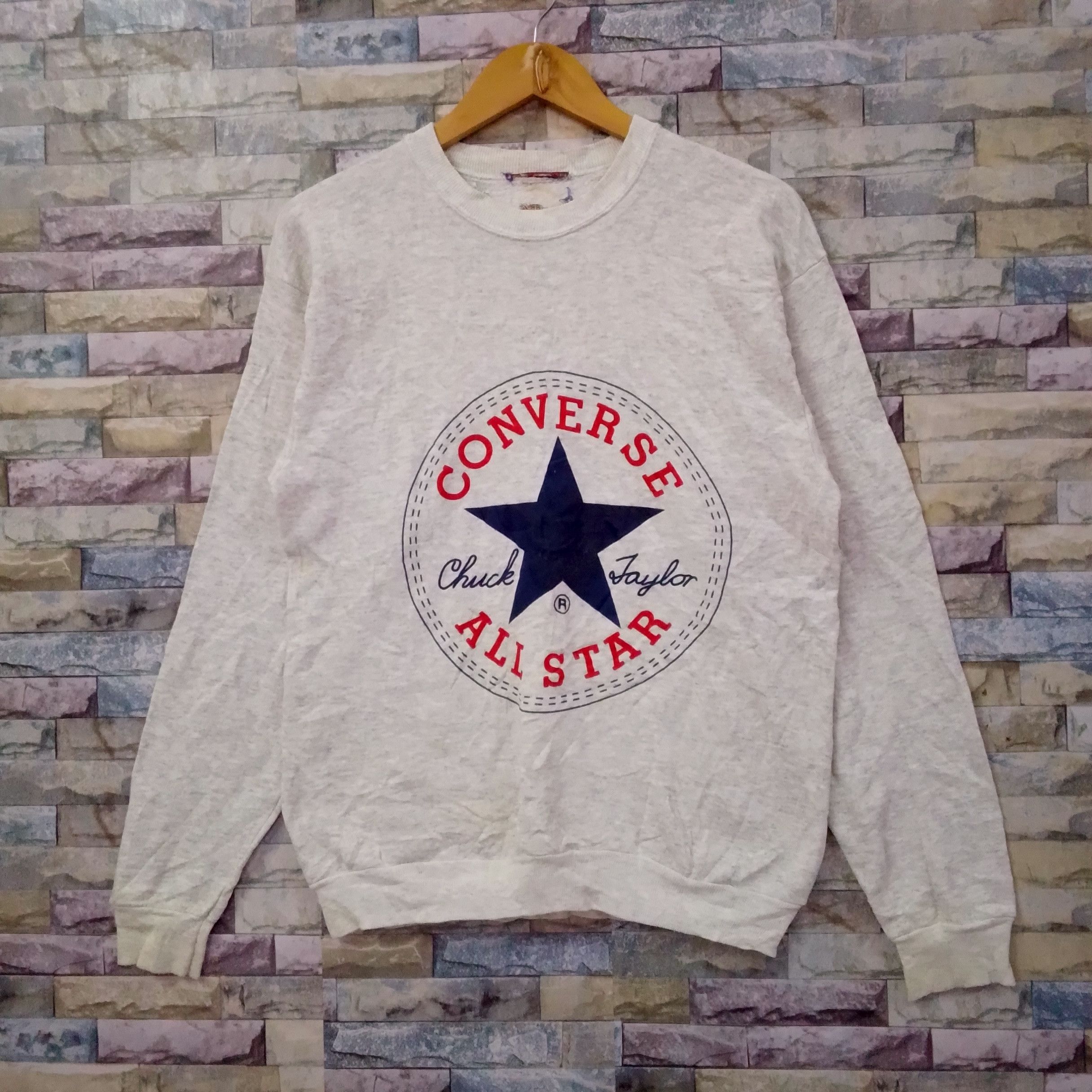 Vintage Vintage 90s Converse Sweatshirt Size US M / EU 48-50 / 2 - 1 Thumbnail