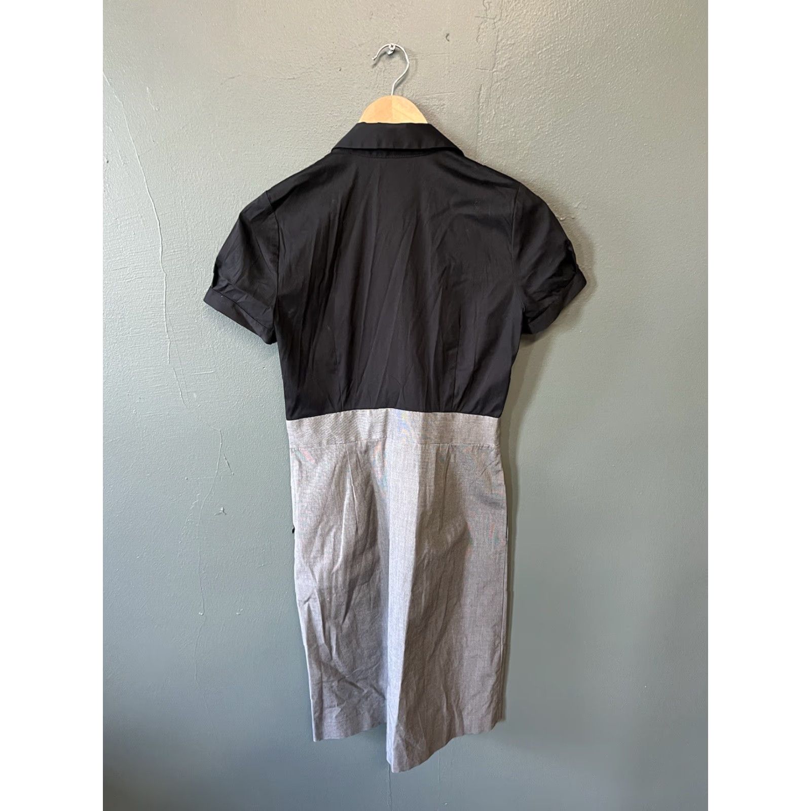 Theory Theory Shirt Dress Womens Black Short Sleeve Size 4 Knee Length Ladies Womens Size S / US 4 / IT 40 - 2 Thumbnail
