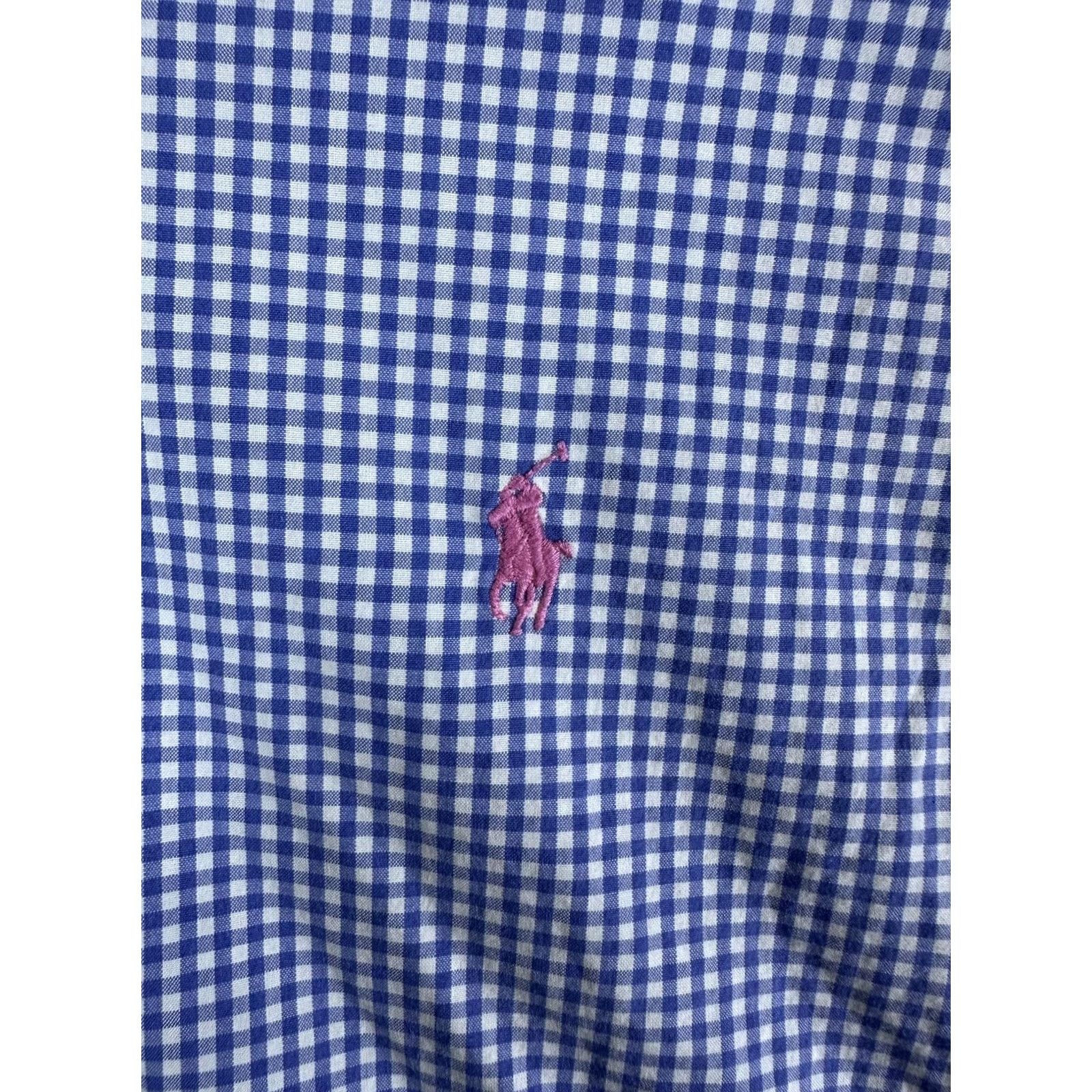 Ralph Lauren Ralph Lauren Shirt Mens XL Blue Check Long Sleeve Button Down Pony Logo Size US XL / EU 56 / 4 - 2 Thumbnail