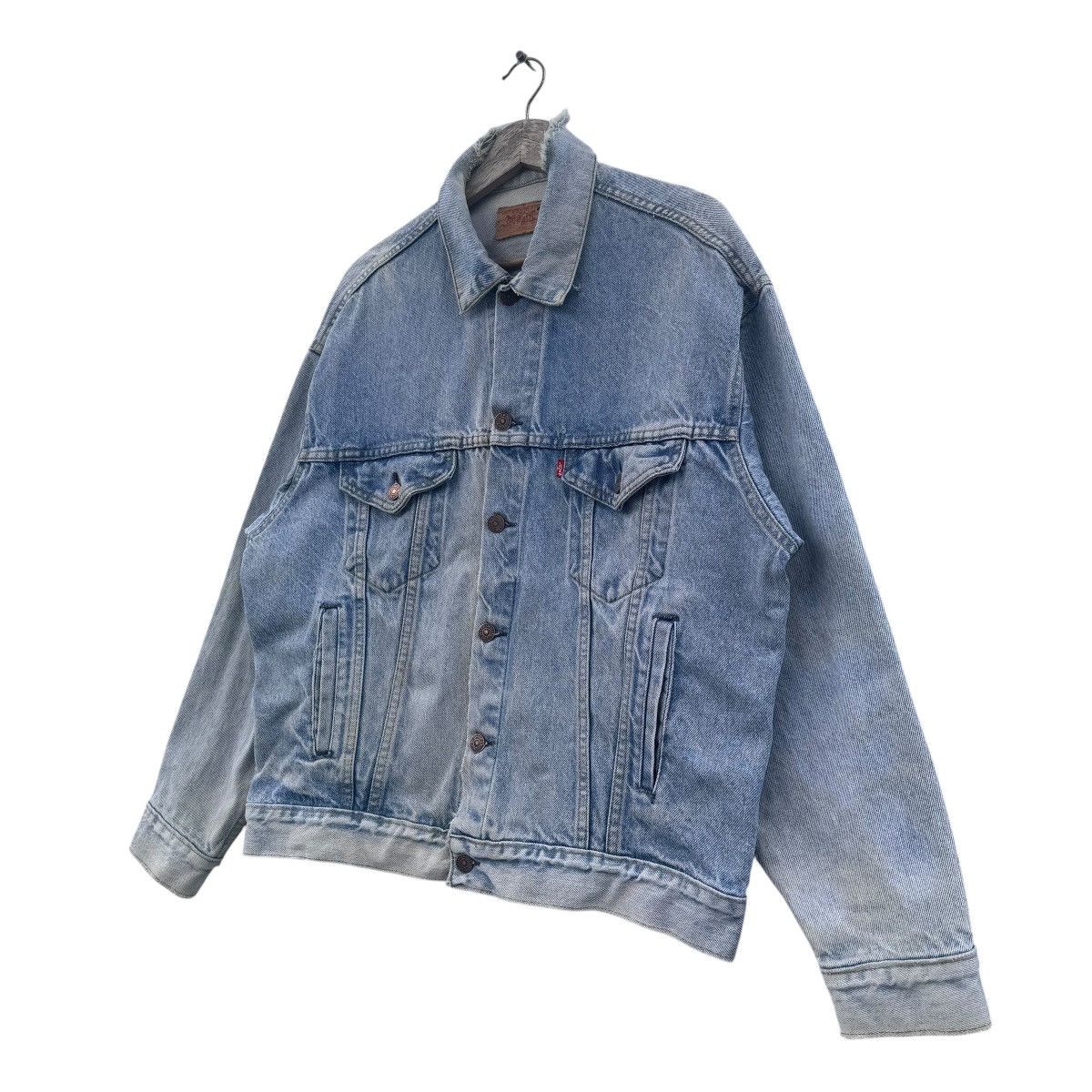 Levi's 80s Levis Denim Trucker Jacket Size US M / EU 48-50 / 2 - 2 Thumbnail
