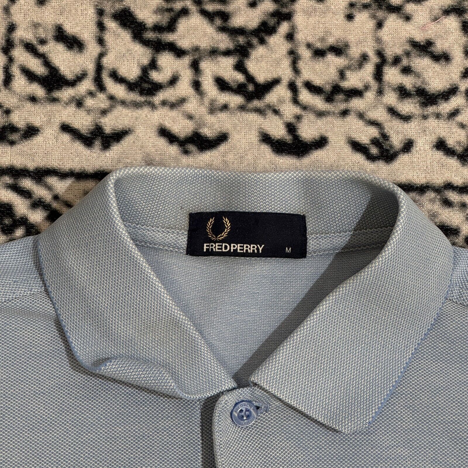 Fred Perry × Vintage Fred Perry Baby Blue Cotton Polo Shirt Size M Vintage 90s Size US M / EU 48-50 / 2 - 5 Thumbnail