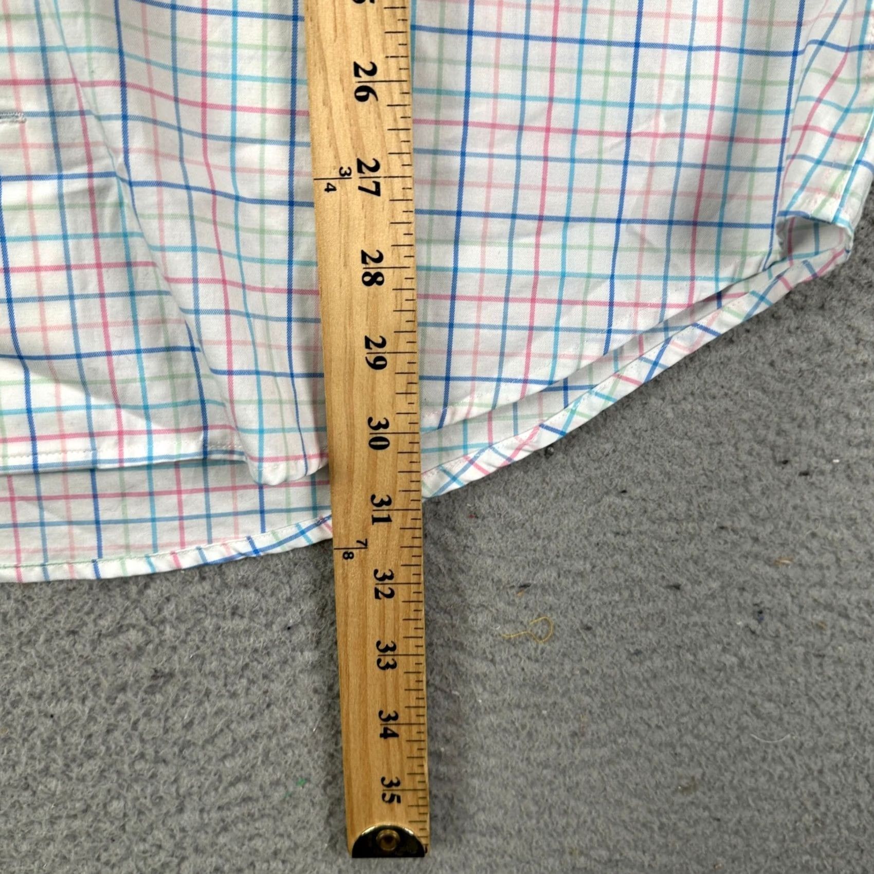Peter Millar VINTAGE Peter Millar Shirt Button Down Mens Large Blue Red Plaid Pocket Stretch Casual Size US L / EU 52-54 / 3 - 6 Thumbnail