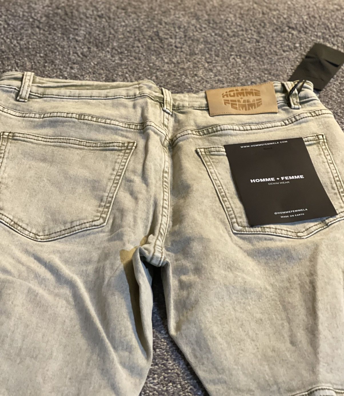 Homme + Femme La Homme + Femme Denim Strapped Cargo Sz 34 Size US 34 / EU 50 - 7 Thumbnail