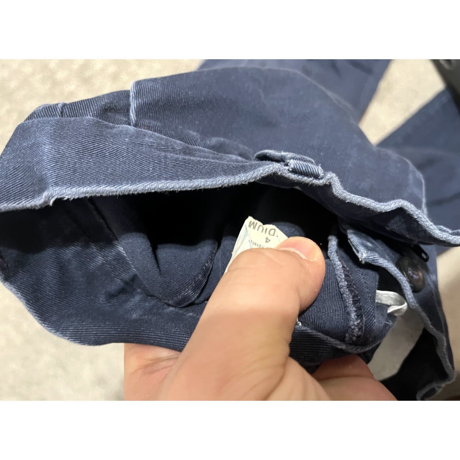 Dockers Dockers Pants Women 4M Solid Navy Blue Cotton Distressed Womens Size 27" / US 4 / IT 40 - 5 Thumbnail