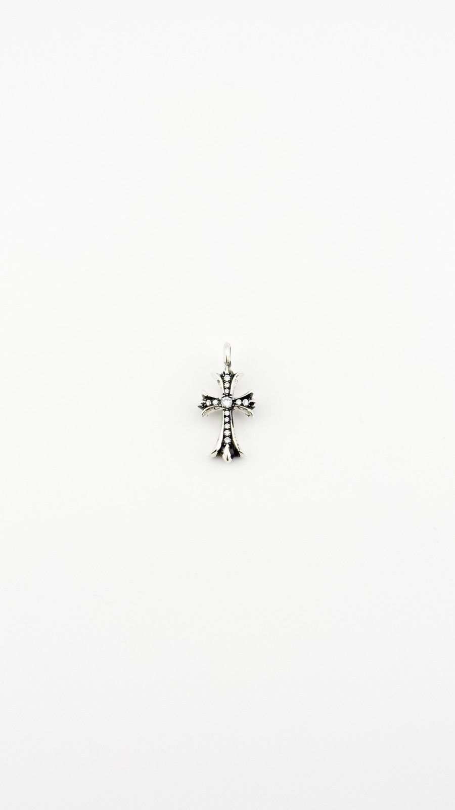 Chrome Hearts RARE! Chrome Hearts Diamond Tiny Fat Cross Pendant Size ONE SIZE - 2 Thumbnail