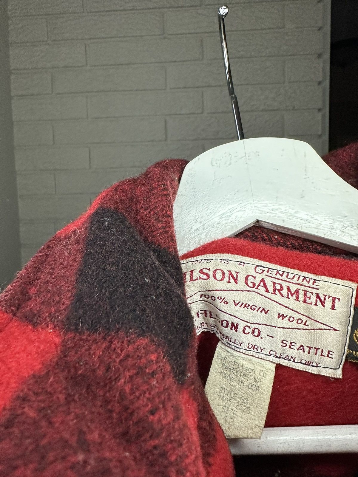 Filson × Vintage × Woolrich Woolen Mills Vintage Filson Double Mackinaw Wool Cruiser Jacket / Coat Size US L / EU 52-54 / 3 - 4 Thumbnail