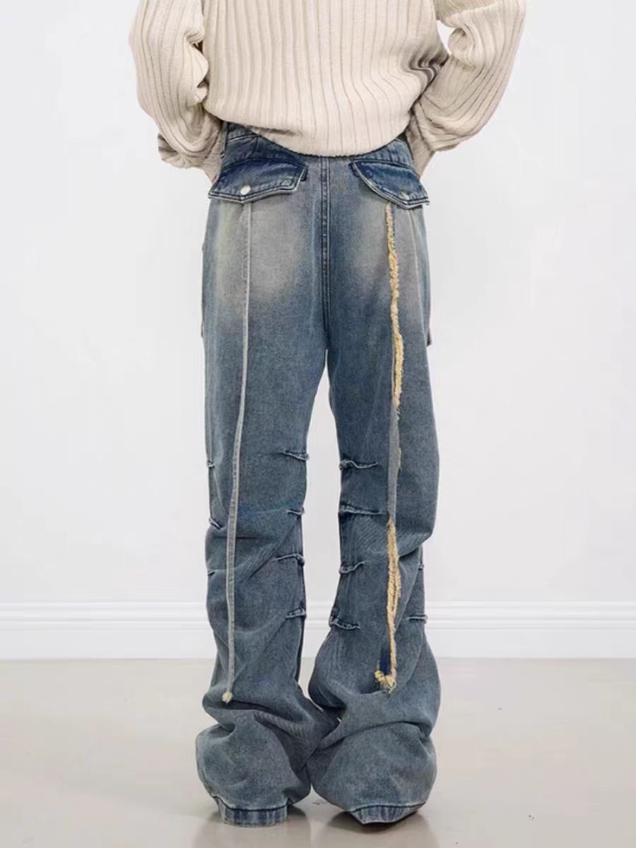 Japanese Brand × Vintage Light Blue High Street Vintage Loose Jeans Size US 32 / EU 48 - 2 Thumbnail