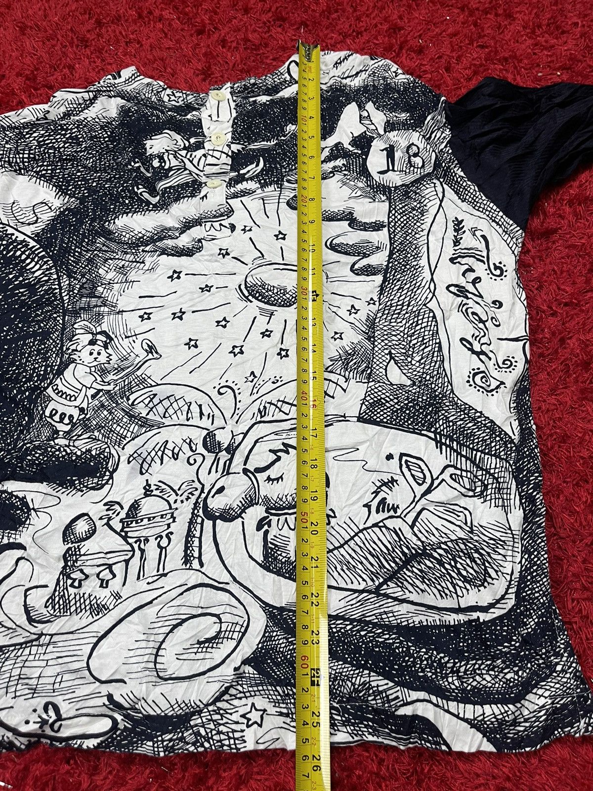 Japanese Brand Topyo Natalie Full Print Long Sleeve Tshirt Size US L / EU 52-54 / 3 - 7 Thumbnail