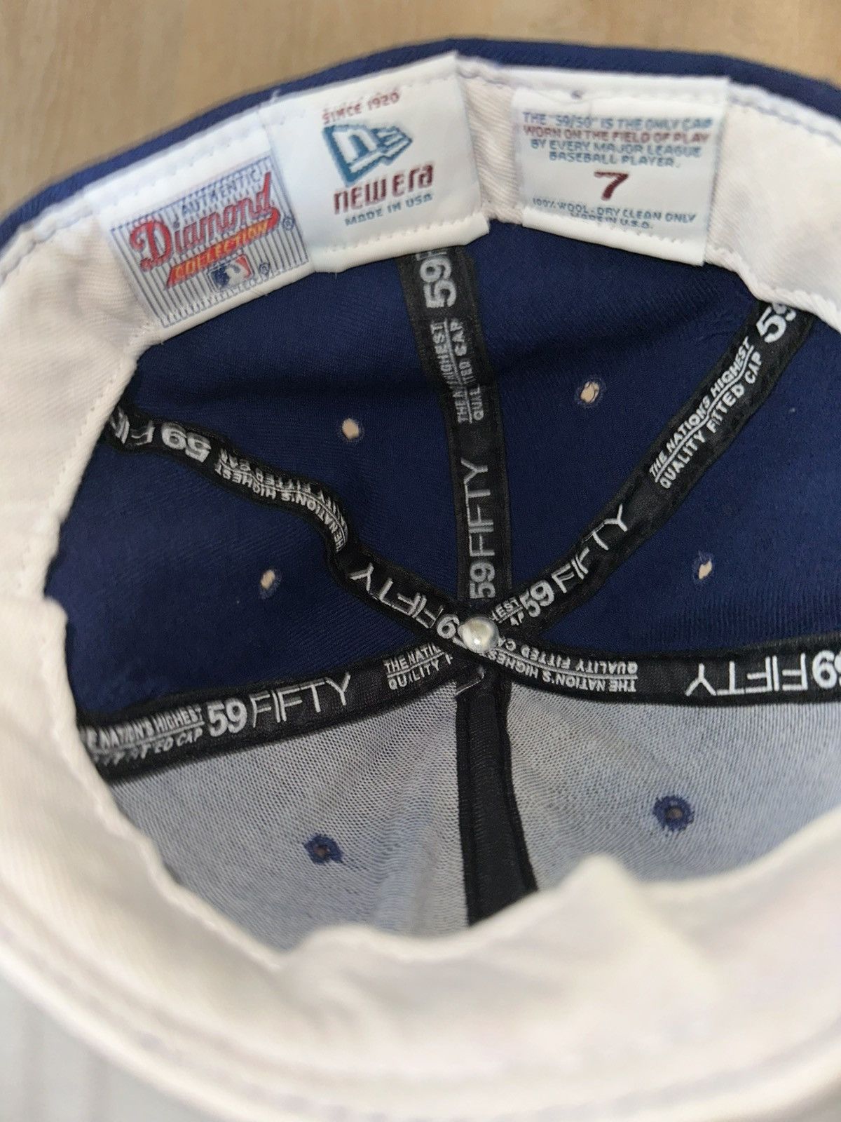 MLB × New Era × Vintage Vintage Los Angeles Dodgers New Era Fitted Hat Size 7 Size ONE SIZE - 5 Thumbnail