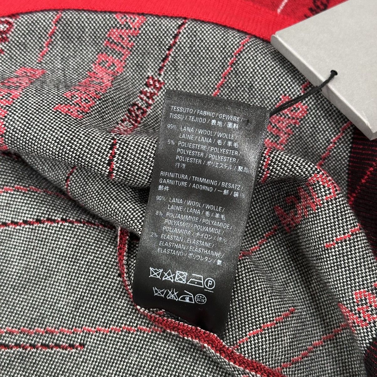 Balenciaga NWT BALENCIAGA RED KNIT LOGO SWEATER LARGE (runs small) Size L / US 10 / IT 46 - 11 Thumbnail