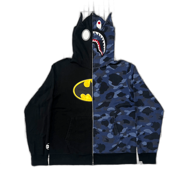 Bape Bape DC Batman Shark Zip Hoodie Size US XL / EU 56 / 4 - 1 Thumbnail