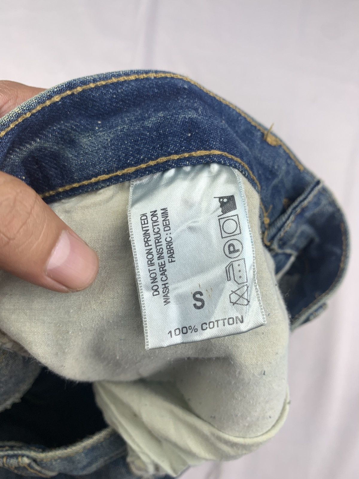 Japanese Brand Luvis Jeans Washed Cute Embroidered Pocket Mini Jeans Shorts Size 27" / US 4 / IT 40 - 10 Thumbnail