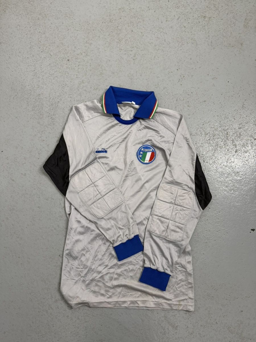 Diadora Vintage 1990 Diadora Italy Goalkeeper Soccer Jersey Size US M / EU 48-50 / 2 - 9 Thumbnail