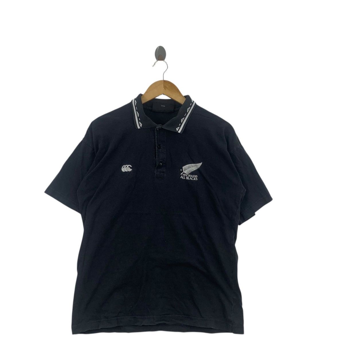 Canterbury of New Zealand Vintage CANTERBURY NEW ZEALAND All Blacks Rugby Tee Shirt Size US M / EU 48-50 / 2 - 3 Thumbnail