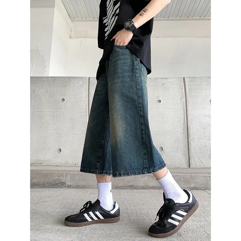 Japanese Brand × Jean Retro loose wide leg straight leg jeans Size US 32 / EU 48 - 3 Thumbnail