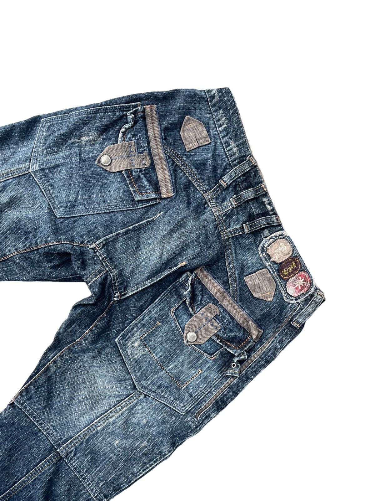 Marithe + Francois Girbaud Marithe Francois Girbaud Steel Lock Distressed Jeans Denim Size US 30 / EU 46 - 19 Thumbnail