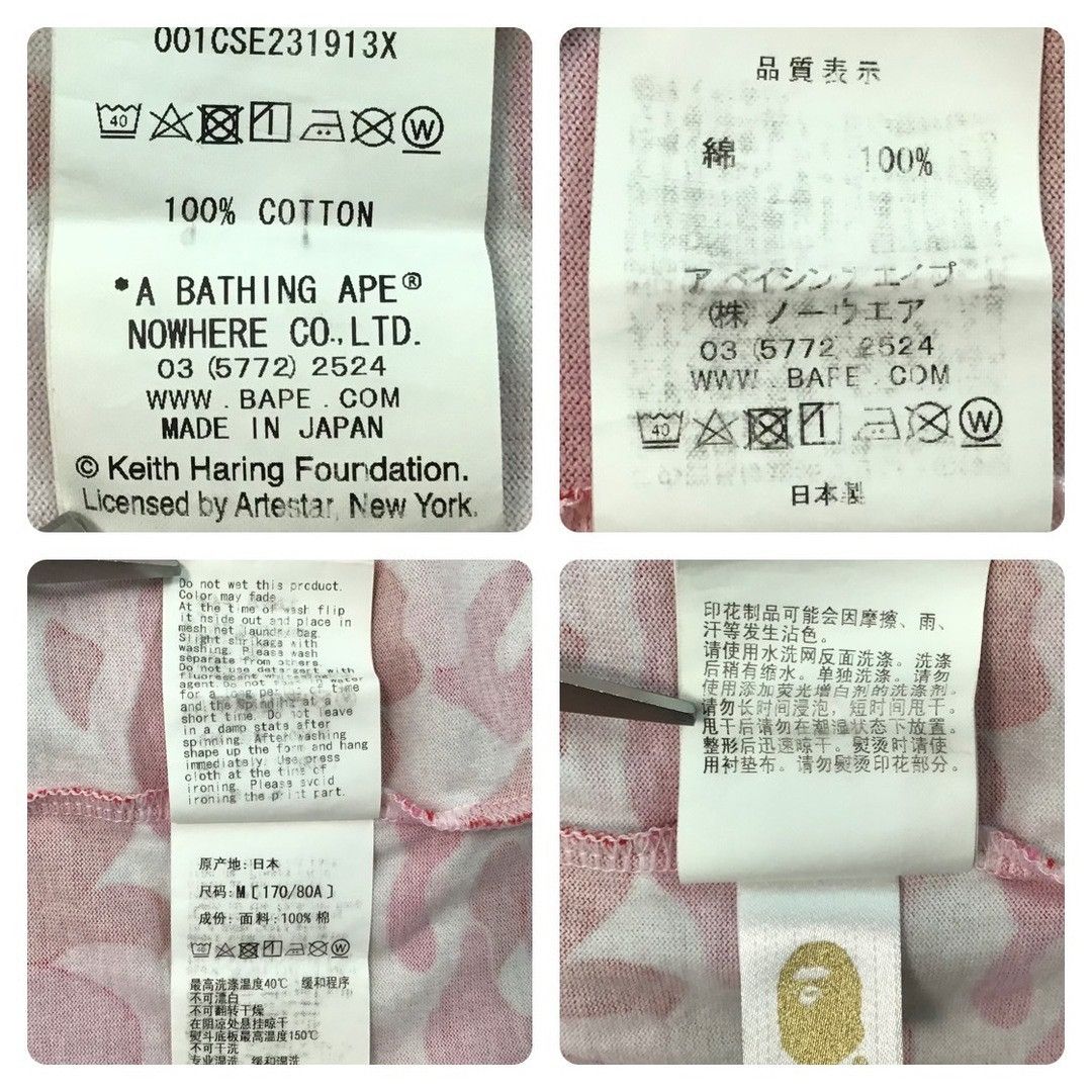 Bape × Keith Haring BAPE × Keith Haring T-shirt ABC camo Pink a bathing ape Size US M / EU 48-50 / 2 - 6 Thumbnail