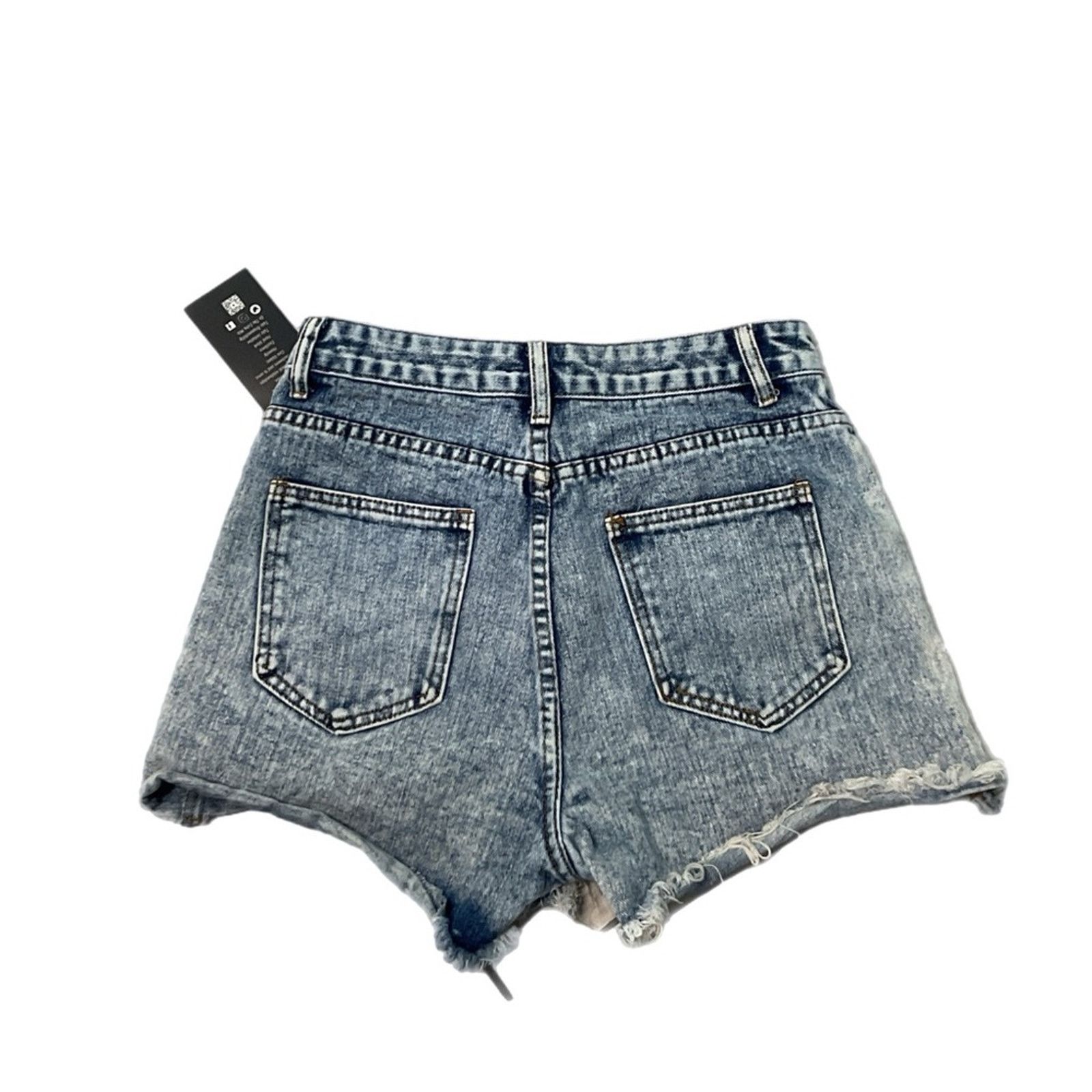 Vintage Light Washed Denim Blue Cutoff Shorts Size 26" / US 2 / IT 38 - 2 Thumbnail