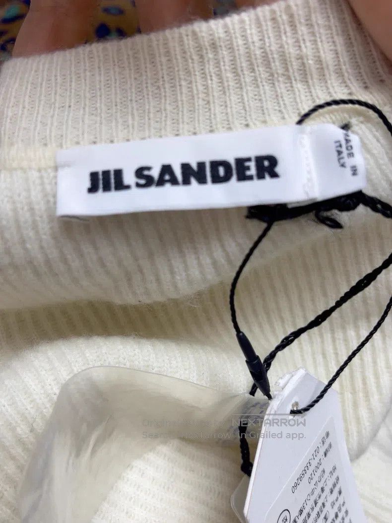 Jil Sander Jil Sander size 34 White Wool Knit Top Size M / US 6-8 / IT 42-44 - 3 Thumbnail