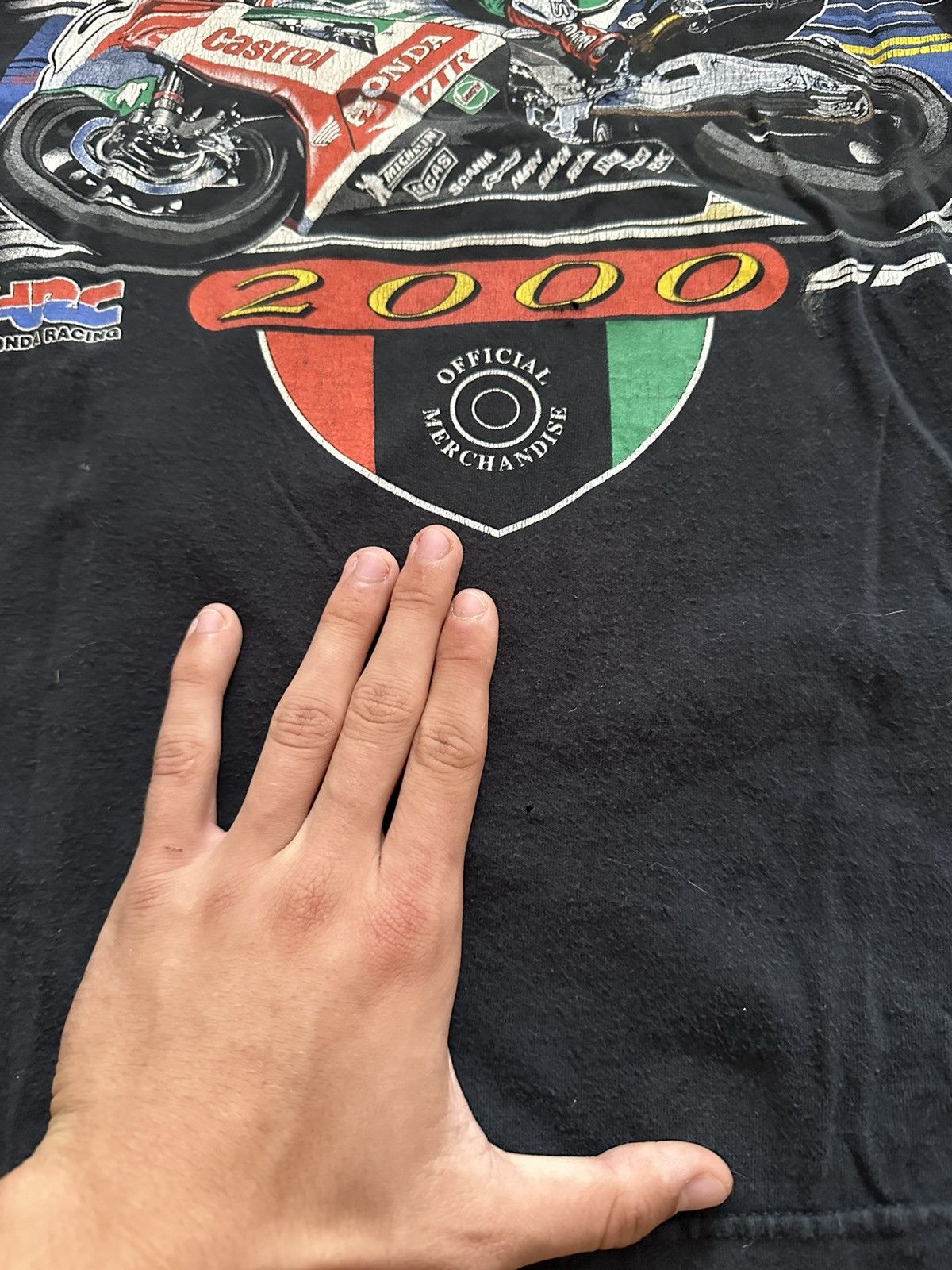 Honda 🔥VINTAGE HONDA CASTROL WORLD CHAMPIONSHIP TEAM 2000🔥 Size US L / EU 52-54 / 3 - 5 Thumbnail
