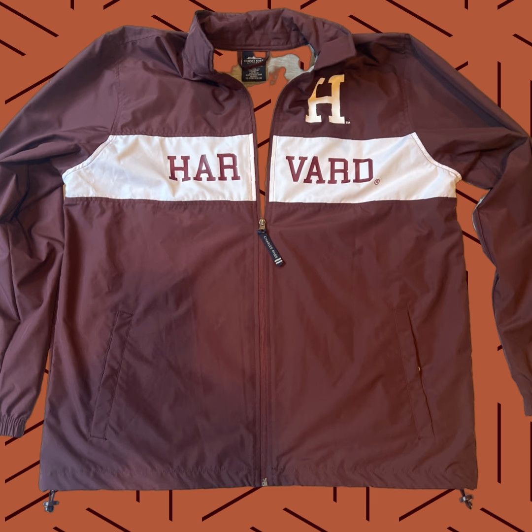 Vintage NWD Charles River Harvard University Crimson Zip Up Windbreaker Jacket Large Size US L / EU 52-54 / 3 - 1 Thumbnail