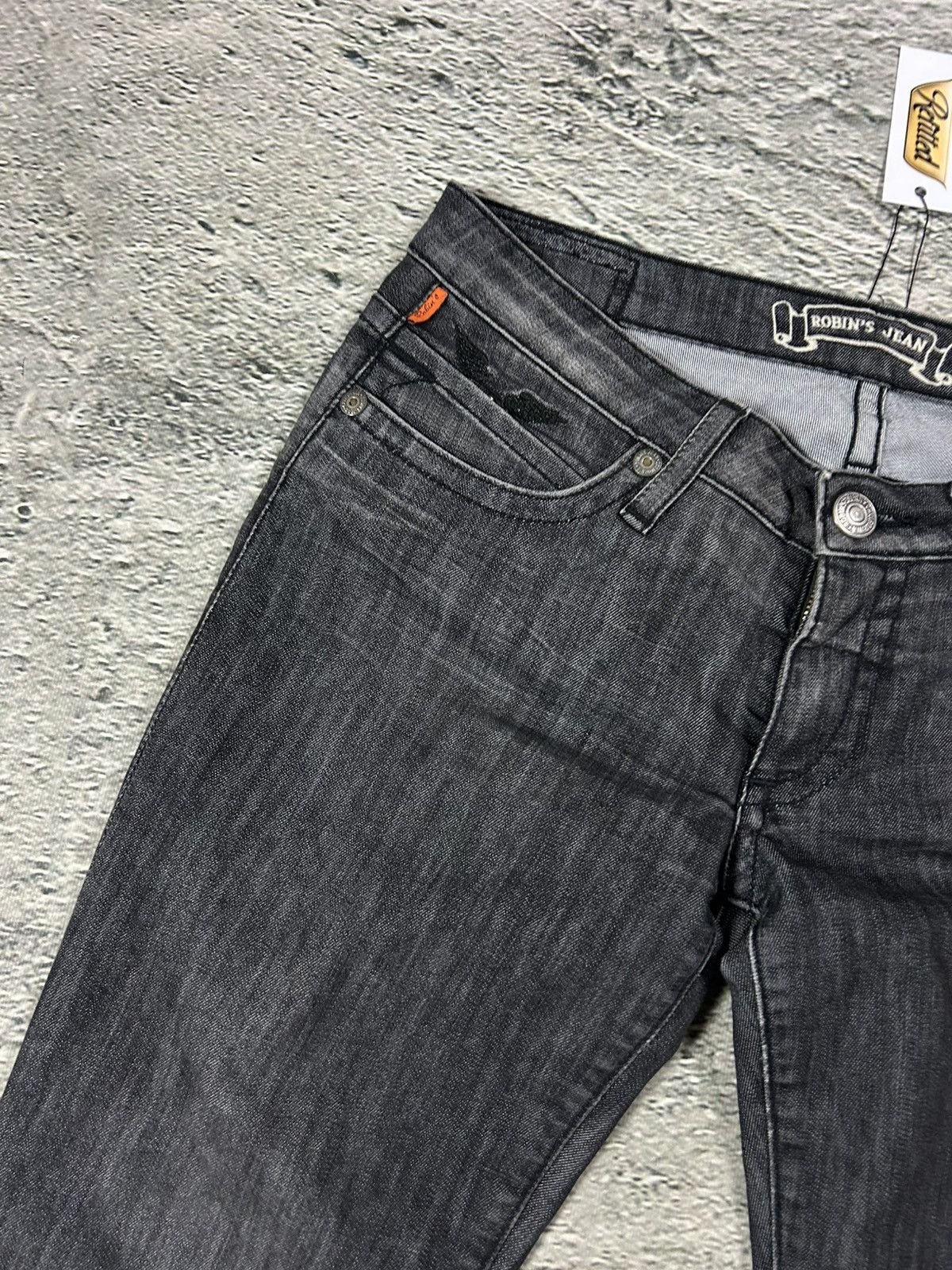 Robins Jeans Robins jeans black rhinestones studded jeans flared Y2K Size US 30 / EU 46 - 8 Thumbnail