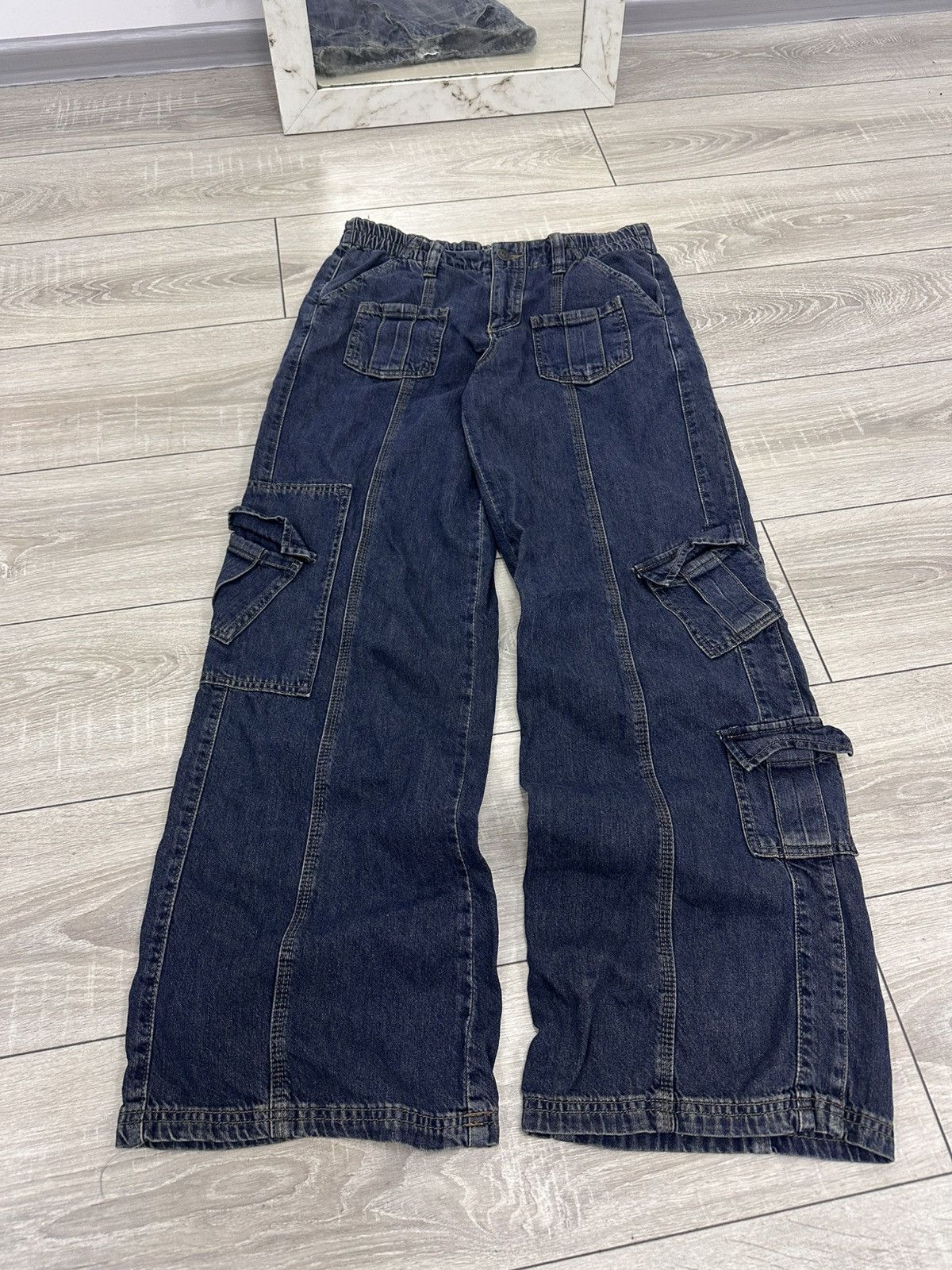 Japanese Brand BDG Y2K Multipocket Cargo Jeans Avantgarde Style Size US 32 / EU 48 - 3 Thumbnail