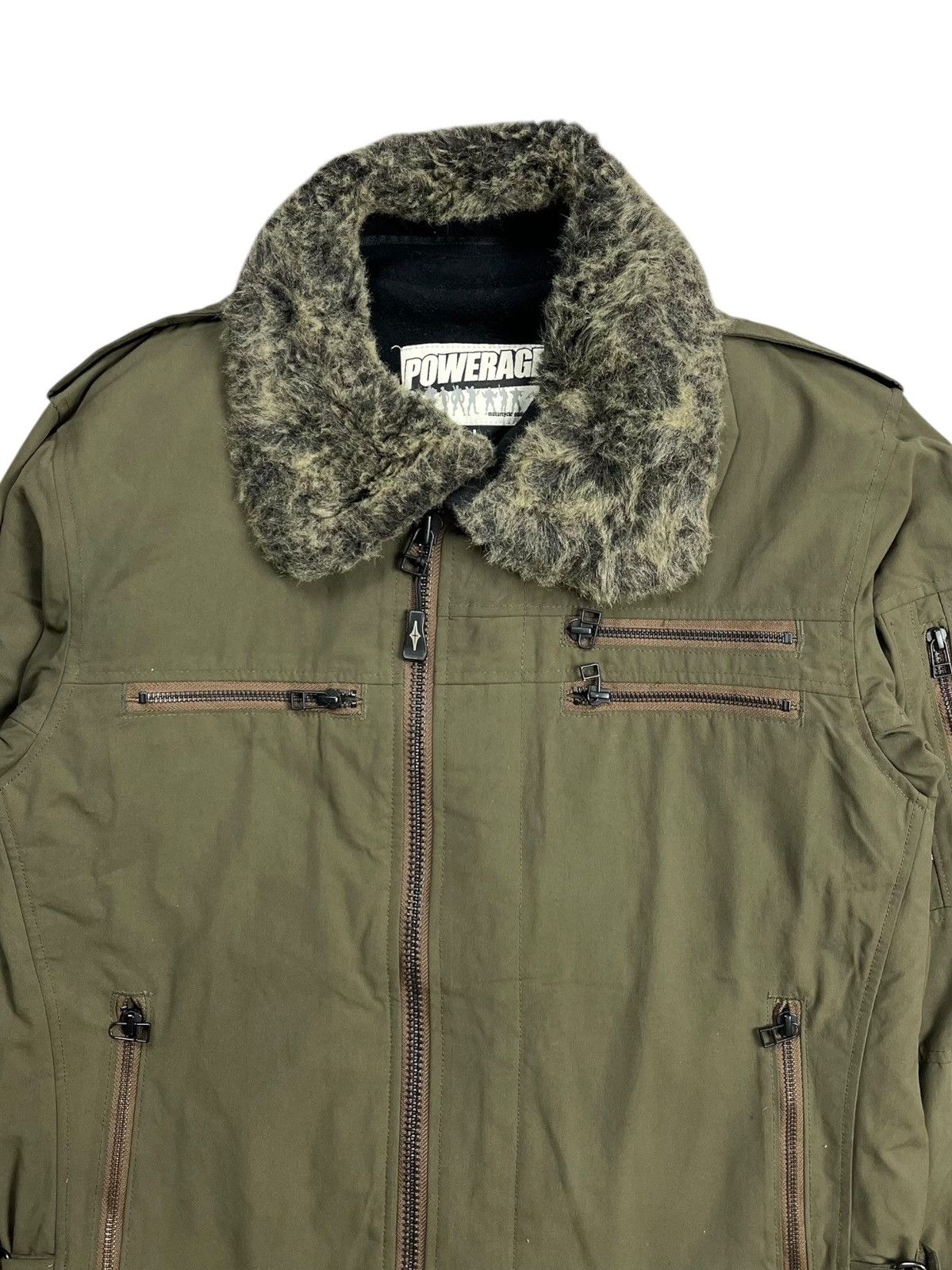 Isamu Katayama Backlash 2000s Powerage - Fur Collar Rider Cargo Jacket Size US M / EU 48-50 / 2 - 8 Thumbnail