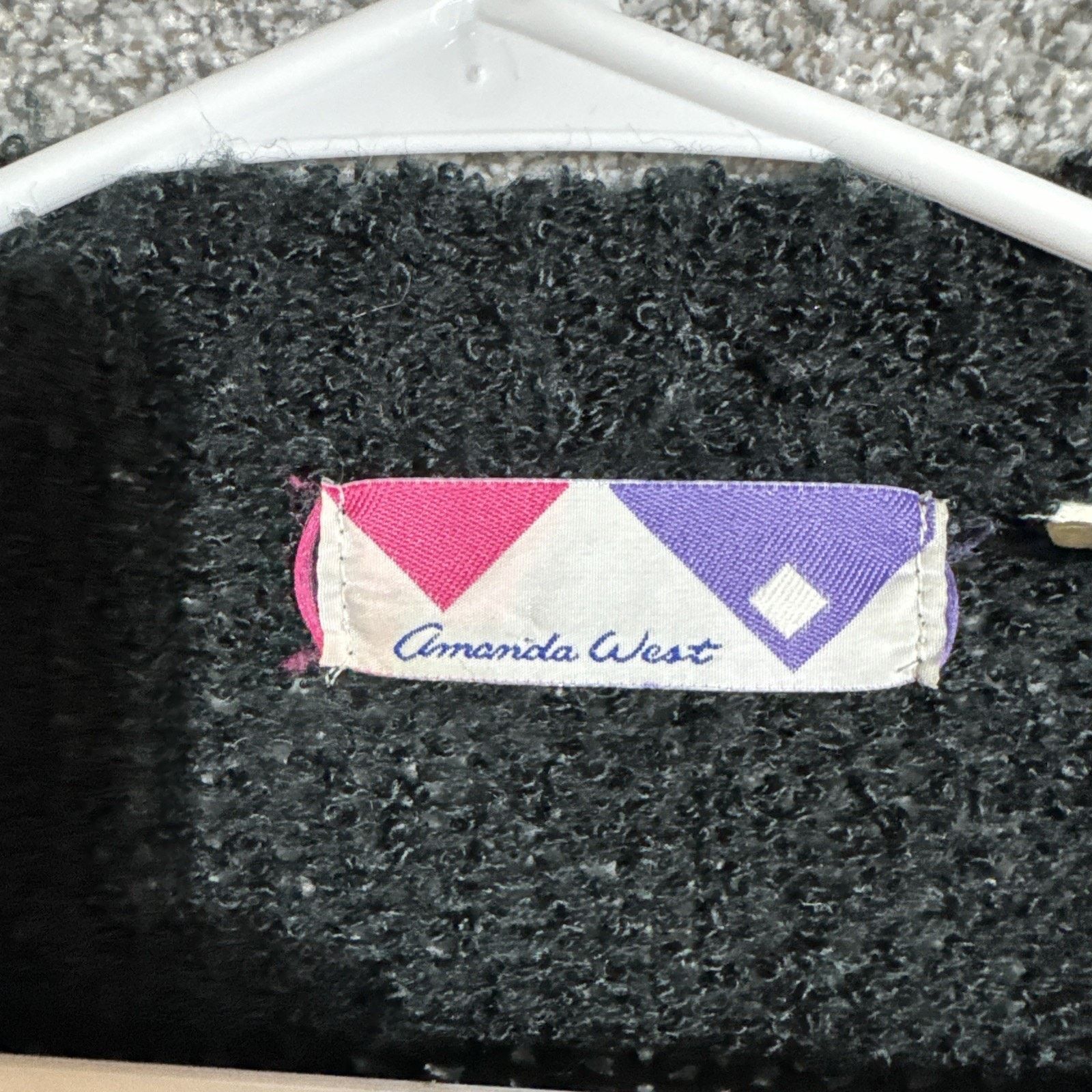 Other Vintage 80s Boucle Knit Cardigan Womens M Warm Dark Academia Size M / US 6-8 / IT 42-44 - 5 Thumbnail