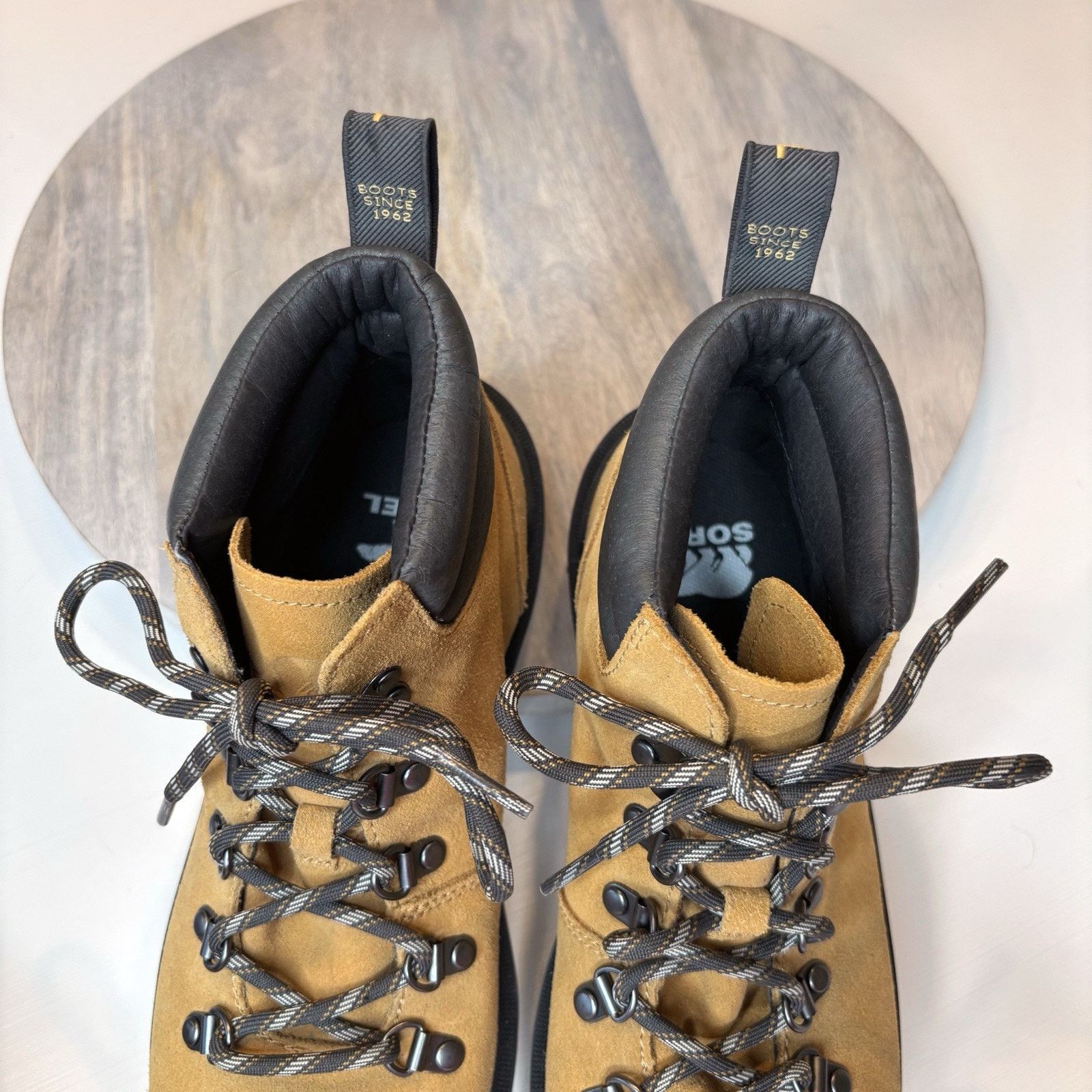 SOREL Sorel Women's Hi-Line Hiker Suede Ankle Boots Geo Size 9.5 Size US 9.5 / IT 39.5 - 6 Thumbnail