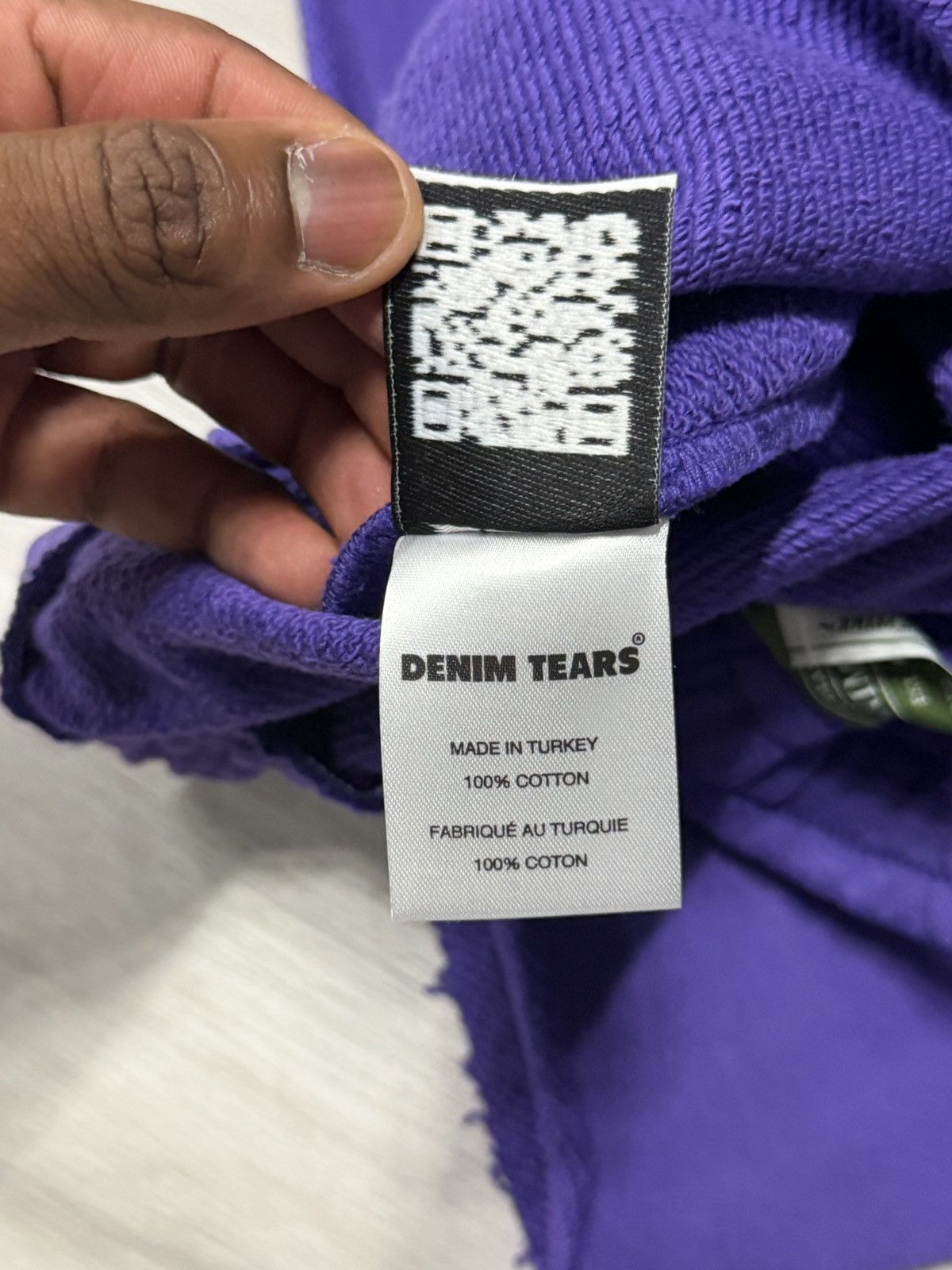 DENIM TEARS Denim Tears Cotton Wreath Shorts – Purple (L) Size US 34 / EU 50 - 4 Thumbnail